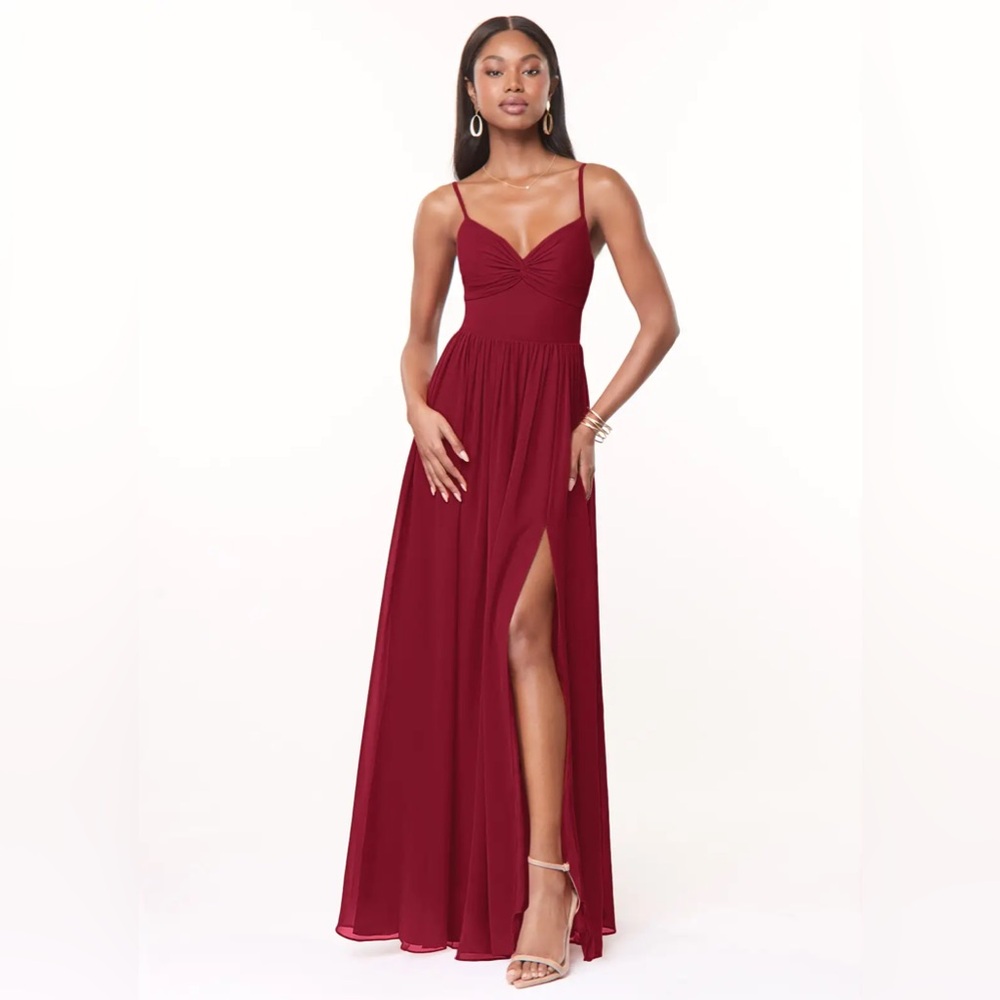 Azazie - Zeya - Burgundy Dress